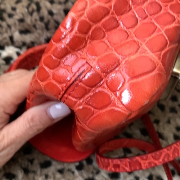 ⚫️SOLD⚫️Furla Mini Croc Crossbody & Dustbag - Picture 12 of 14